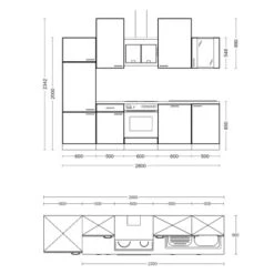 Flex-Well Classic Küchenzeile Wito 310 Cm Weiß 19 Flex-Well Classic Küchenzeile Wito 310 Cm Weiß -KüchenTraum 2182533 4051 VM01