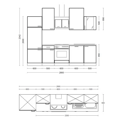 Flex-Well Classic Küchenzeile Wito 310 Cm Weiß 11 Flex-Well Classic Küchenzeile Wito 310 Cm Weiß – Bild 9