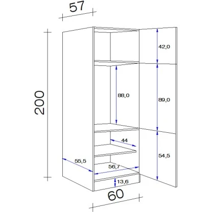 Flex-Well Exclusiv Geräteumbauschrank Joelina 60 Cm Weiß 4 Flex-Well Exclusiv Geräteumbauschrank Joelina 60 Cm Weiß – Bild 2