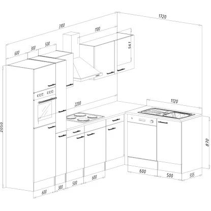 Respekta Winkelküche KBL310EYCS 310 Cm Cappuccino Seidenglanz-Eiche York Nachb. 6 Respekta Winkelküche KBL310EYCS 310 Cm Cappuccino Seidenglanz-Eiche York Nachb. – Bild 4