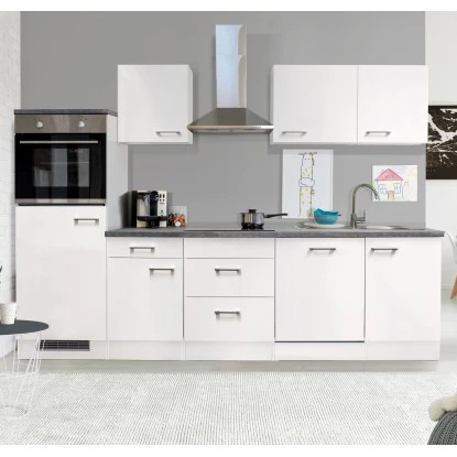 Flex-Well Küchenzeile Joelina 280 Cm Weiß 3 Flex-Well Küchenzeile Joelina 280 Cm Weiß