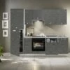 Marinelli Cucine Küchenzeile Nina 255 Cm Betonoptik Dunkelgrau - Weiß 2 Marinelli Cucine Küchenzeile Nina 255 Cm Betonoptik Dunkelgrau - Weiß -KüchenTraum 2657 Nina 0806891866608 1