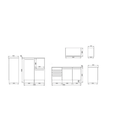Respekta Premium Küchenzeile BERP290HWWC 290 Cm Weiß Hochglanz 8 Respekta Premium Küchenzeile BERP290HWWC 290 Cm Weiß Hochglanz – Bild 6