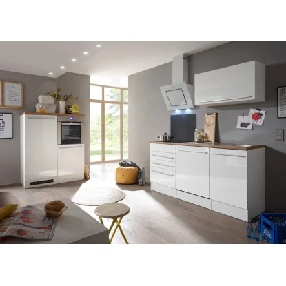 Respekta Premium Küchenzeile BERP290HWWC 290 Cm Weiß Hochglanz 5 Respekta Premium Küchenzeile BERP290HWWC 290 Cm Weiß Hochglanz – Bild 3