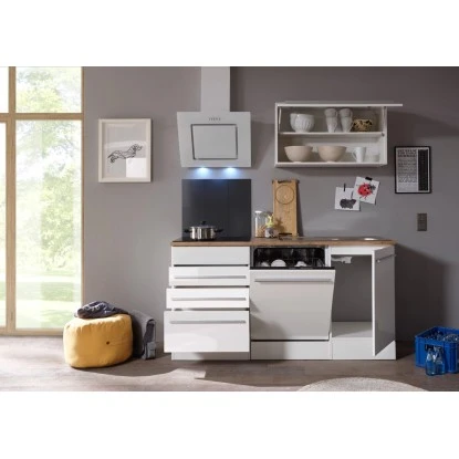 Respekta Premium Küchenzeile BERP290HWWC 290 Cm Weiß Hochglanz 6 Respekta Premium Küchenzeile BERP290HWWC 290 Cm Weiß Hochglanz – Bild 4