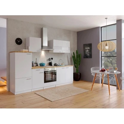 Respekta Küchenzeile KB270WW 270 Cm Weiß 3 Respekta Küchenzeile KB270WW 270 Cm Weiß