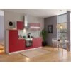Respekta Küchenzeile KB270WR 270 Cm Rot-Weiß -KüchenTraum 27438 4384 neu KB270WRG 01