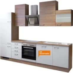 Flex-Well Classic Küchenzeile Florida 280 Cm Sonoma Eiche-Weiß-Sonoma Eiche -KüchenTraum 2802302012gspfloridafrei 2