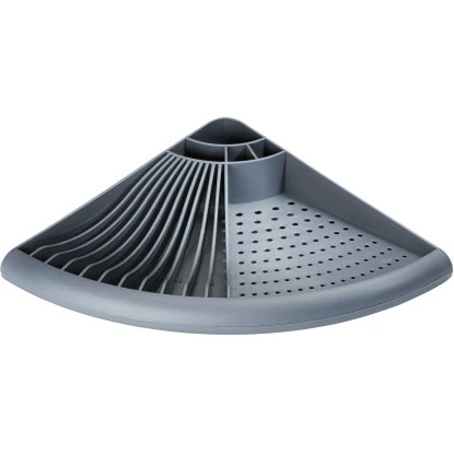 Wenko Eck-Geschirrabtropfer Grau 9 Cm X 50 Cm X 35 Cm 4 Wenko Eck-Geschirrabtropfer Grau 9 Cm X 50 Cm X 35 Cm – Bild 2