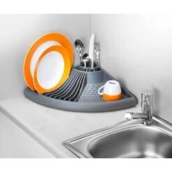 Wenko Eck-Geschirrabtropfer Grau 9 Cm X 50 Cm X 35 Cm 11 Wenko Eck-Geschirrabtropfer Grau 9 Cm X 50 Cm X 35 Cm -KüchenTraum 301766 1068 4