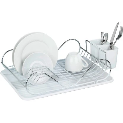 Wenko Geschirrabtropfer Clean Weiß-Chrom 12,5 Cm X 47 Cm X 32 Cm 4 Wenko Geschirrabtropfer Clean Weiß-Chrom 12,5 Cm X 47 Cm X 32 Cm – Bild 2