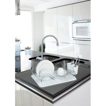 Wenko Geschirrabtropfer Clean Weiß-Chrom 12,5 Cm X 47 Cm X 32 Cm 6 Wenko Geschirrabtropfer Clean Weiß-Chrom 12,5 Cm X 47 Cm X 32 Cm – Bild 4