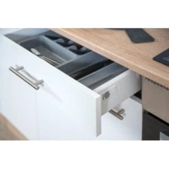 Respekta Küchenzeile KB300ESWC 300 Cm Weiß-Eiche Sägerau Nachbildung -KüchenTraum 3128824 KB300ESWC 11