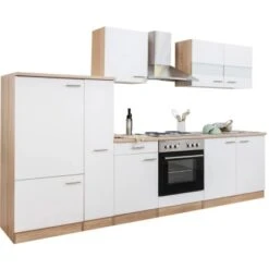 Respekta Küchenzeile KB300ESW 300 Cm Weiß-Eiche Sägerau Nachbildung 41 Respekta Küchenzeile KB300ESW 300 Cm Weiß-Eiche Sägerau Nachbildung -KüchenTraum 3128832 KB300ESW 04