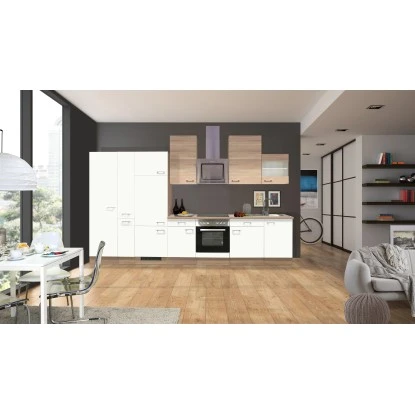 Flex-Well Classic Küchenzeile Florida 360 Cm Weiß-Sonoma Eiche Nachbildung 3 Flex-Well Classic Küchenzeile Florida 360 Cm Weiß-Sonoma Eiche Nachbildung