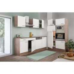 Respekta Küchenzeile Ohne E-Geräte 340 Cm Weiß Seidengl.-Eiche York 15 Respekta Küchenzeile Ohne E-Geräte 340 Cm Weiß Seidengl.-Eiche York -KüchenTraum 34 4384 LBKB340EYWMIGKE 03