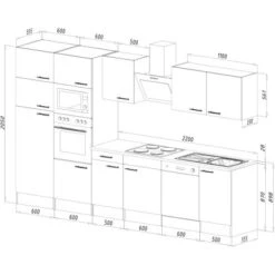 Respekta Küchenzeile Ohne E-Geräte 340 Cm Weiß Seidengl.-Eiche York 16 Respekta Küchenzeile Ohne E-Geräte 340 Cm Weiß Seidengl.-Eiche York -KüchenTraum 34 4384 LBKB340EYWMIGKE 04