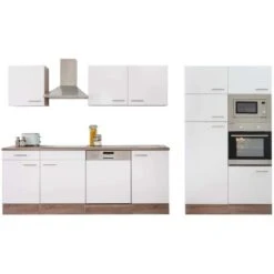 Respekta Küchenzeile Ohne E-Geräte 340 Cm Weiß Seidengl.-Eiche York 20 Respekta Küchenzeile Ohne E-Geräte 340 Cm Weiß Seidengl.-Eiche York -KüchenTraum 34 4384 LBKB340EYWMIGKE 05