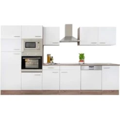 Respekta Küchenzeile Ohne E-Geräte 340 Cm Weiß Seidengl.-Eiche York 21 Respekta Küchenzeile Ohne E-Geräte 340 Cm Weiß Seidengl.-Eiche York -KüchenTraum 34 4384 LBKB340EYWMIGKE 07