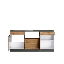 Held Möbel Winkelküche Turin 240 X 240 Cm Wotaneiche-Graphit Ohne E-Geräte -KüchenTraum 3519 11016600 1112.6310 2b