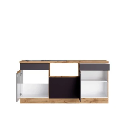 Held Möbel Winkelküche Turin 240 X 240 Cm Graphit-Wotaneiche Ohne E-Geräte 6 Held Möbel Winkelküche Turin 240 X 240 Cm Graphit-Wotaneiche Ohne E-Geräte – Bild 4