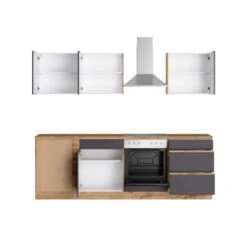Held Möbel Winkelküche Turin 240 X 240 Cm Graphit-Wotaneiche MitE-Geräten 24 Held Möbel Winkelküche Turin 240 X 240 Cm Graphit-Wotaneiche MitE-Geräten -KüchenTraum 3550 11016600 1113.6311 2a