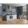 Respekta Economy Küchenzeile KB220WWBSC 220 Cm Weiß-Beton Optik -KüchenTraum 35 4384 neu KB220WWBSCG 01
