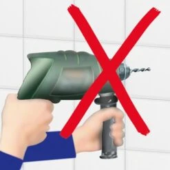 Wenko Wandhaken Turbo-Loc Adapter Uno Chrom 2er-Pack -KüchenTraum 38197424 sb ambiente de 03