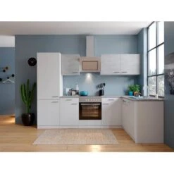 Respekta Winkelküche KBL280WWBSCGKEG 280 X 172 Cm Weiß-Beton Optik -KüchenTraum 384 neu KBL280WWBSCGKEG 02