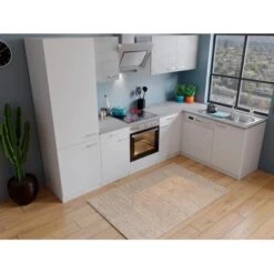 Respekta Winkelküche KBL280WWBSCGKEG 280 X 172 Cm Weiß-Beton Optik -KüchenTraum 384 neu KBL280WWBSCGKEG 03