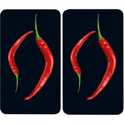 Wenko Herdabdeckplatte Universal Peperoni Duo 2er-Set Für Alle Herdarten 3 Wenko Herdabdeckplatte Universal Peperoni Duo 2er-Set Für Alle Herdarten