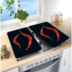 Wenko Herdabdeckplatte Universal Peperoni Duo 2er-Set Für Alle Herdarten 9 Wenko Herdabdeckplatte Universal Peperoni Duo 2er-Set Für Alle Herdarten -KüchenTraum 389365 1068 04