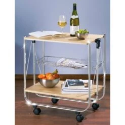 Wenko Servierwagen Dinett Deluxe Ahorn-Nachbildung 7 Wenko Servierwagen Dinett Deluxe Ahorn-Nachbildung -KüchenTraum 3894268 1068 713001500 2