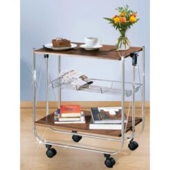 Wenko Servierwagen Dinett Deluxe Nussbaum-Nachbildung -KüchenTraum 3894458 1068 713003100 2