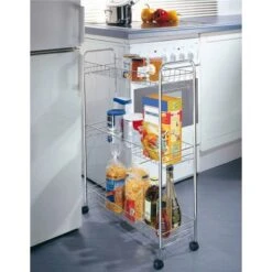 Wenko Rollregal Slim Chrom -KüchenTraum 3895190 1068 4251010500 2