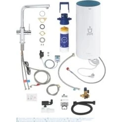 Grohe Einhand-Spültischbatterie Und Boiler Red Duo Size-L Chrom -KüchenTraum 4005176413964 4520 5