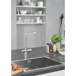 Grohe Einhand-Spültischbatterie Und Boiler Red Duo Size-L Chrom -KüchenTraum 4005176413964 4520 6