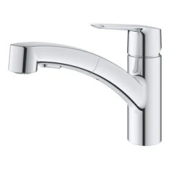 Grohe QuickFix Spültischarmatur Start Chrom Mit Ausziehbarer Dualbrause -KüchenTraum 4005176635878 30307001 3