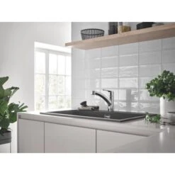 Grohe QuickFix Spültischarmatur Start Chrom Mit Ausziehbarer Dualbrause -KüchenTraum 4005176635878 30307001 4