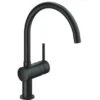 Grohe Minta Spültischbatterie Mit C-Auslauf In Velvet Black 2 Grohe Minta Spültischbatterie Mit C-Auslauf In Velvet Black -KüchenTraum 4005176980640 4520 01