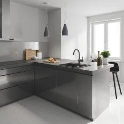 Grohe Minta Spültischbatterie Mit C-Auslauf In Velvet Black -KüchenTraum 4005176980640 4520 05