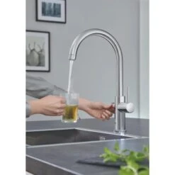 Grohe Küchenarmatur Und Boiler Red Duo Größe-L Chrom -KüchenTraum 4005176989209 4520 7