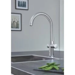 Grohe Küchenarmatur Und Boiler Red Duo Größe-L Chrom -KüchenTraum 4005176989209 4520 8