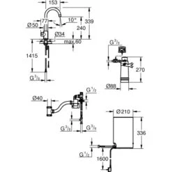 Grohe Standventil Und Boiler Red Mono Größe-M Chrom -KüchenTraum 4005176989261 4520 8