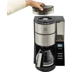 Melitta Kaffeemaschine AromaFresh Glas Schwarz Mit Mahlwerk -KüchenTraum 4006508222247 1433 3