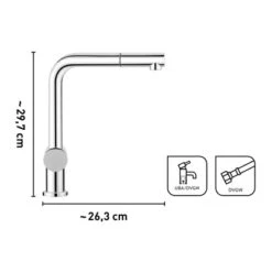 Baliv Küchenarmatur KI-1050 Verchromt -KüchenTraum 4007874116765 VM01 110920