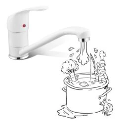 Baliv Küchenarmatur KI-1186 N Weiß 7 Baliv Küchenarmatur KI-1186 N Weiß -KüchenTraum 4007874117724 S03 080419