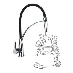 Baliv Küchenarmatur KI-1861 Chrom-Schwarz 13 Baliv Küchenarmatur KI-1861 Chrom-Schwarz -KüchenTraum 4007874206756 30