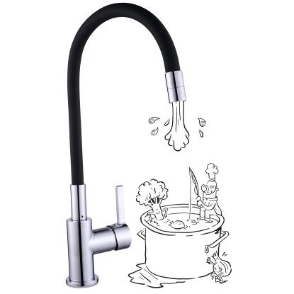 Baliv Küchenarmatur KI-1820 Chrom-Schwarz 5 Baliv Küchenarmatur KI-1820 Chrom-Schwarz – Bild 3