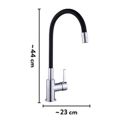 Baliv Küchenarmatur KI-1820 Chrom-Schwarz 9 Baliv Küchenarmatur KI-1820 Chrom-Schwarz – Bild 7